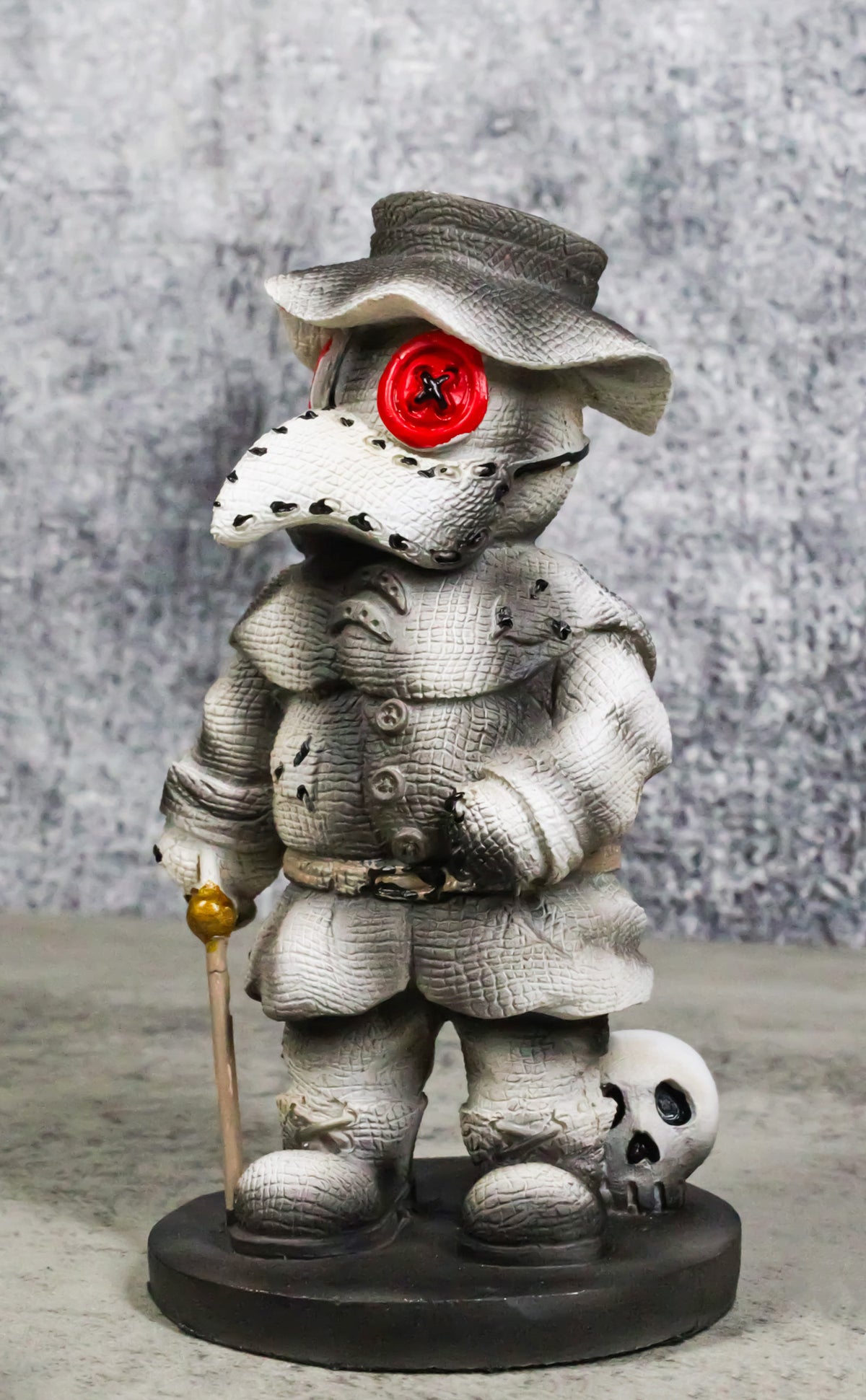 Pinheadz Monster Doctor Plague With Voodoo Stitches Skull Death Figurine