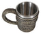 Native Indian Chief With Headdress Roach Skull And Crossed Axes Coffee Mug Cup