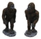 Set of 2 Forest Mythical Creature Sasquatch Bigfoot Cryptid Apes Figurines