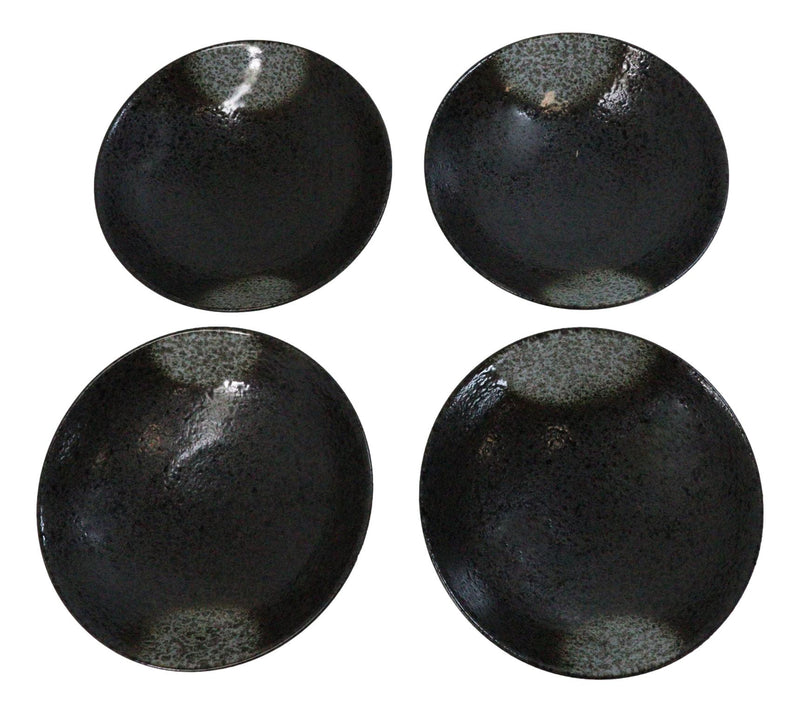 Pack Of 4 Charcoal Grey Tone Hakumu Collection Large Ramen Soup Dinner Bowl 36oz