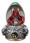 Hear No Evil Red Wyrmling Dragon In Colorful LED Acrylic Glass Egg Figurine