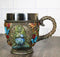 Wicca Green Mother Earth Goddess Millennial Gaia With Flora And Fauna Teacup Mug