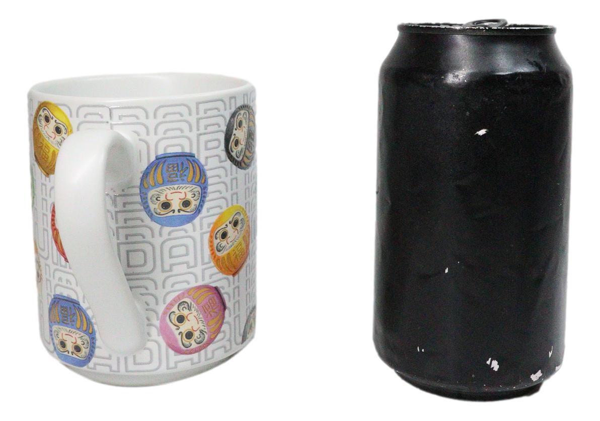 Japanese Icons Daruma Talisman Of Luck And Perseverance Textured Mug Cup 11oz
