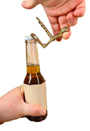 Set Of 2 Whimsical Brass Naughty Peeing Boy Corkscrew Wine Bottle Cork Opener