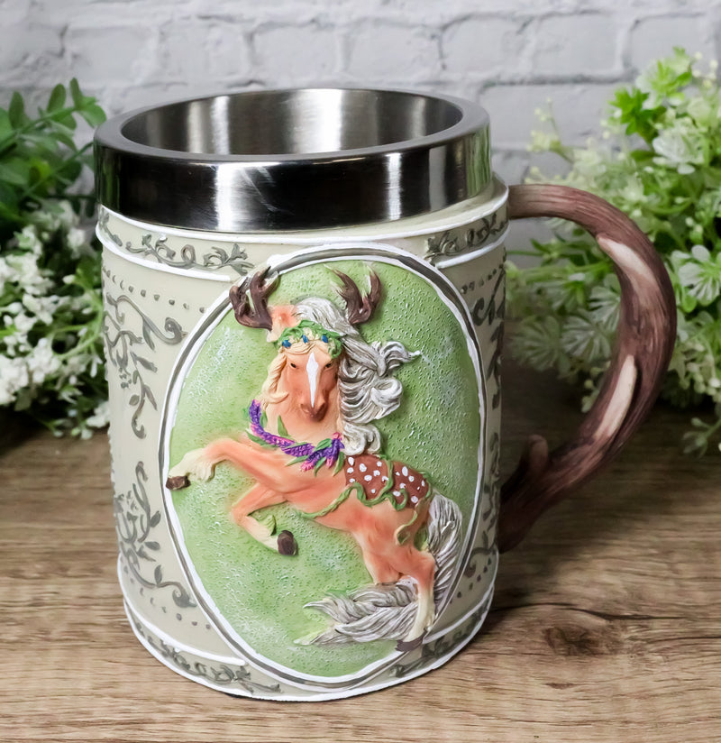 The Trail Of Painted Ponies Forest Spirit Antler Deer Steed Horse Tankard Mug