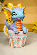Ruth Thompson Artisan Iced Tea With Martha Drake Wyrmling Dragon In Cup Figurine