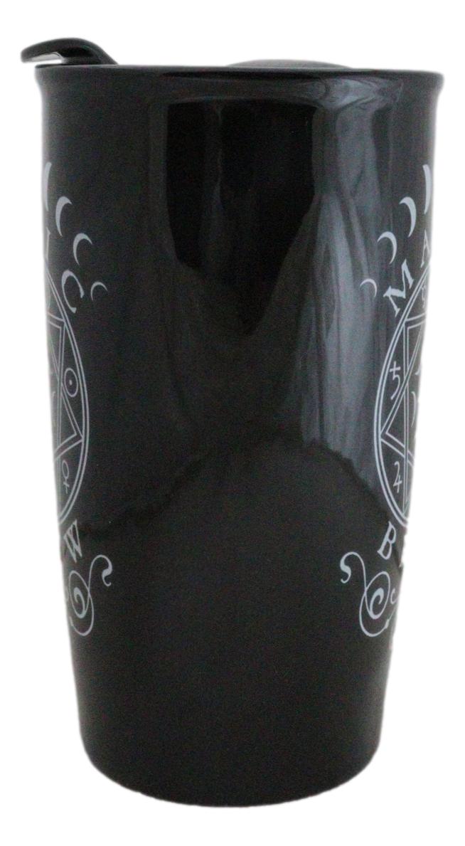 Wicca Witchcraft Phases Of The Moon Magic Brew Ceramic Travel Mug Coffee Tea Cup