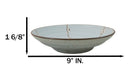 Made In Japan Porcelain Soushun Sakura Green Plum 9"D Deep Plates Bowls Set - Ebros Gift