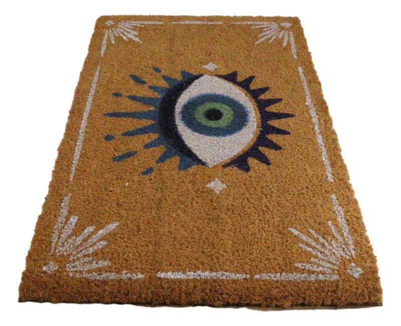 Wicca Talisman All Seeing Eye Of Providence Coir Coconut Fiber Floor Mat Doormat