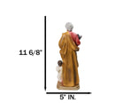 Christian Apostle Of Jesus Saint Matthew The Evangelist with Angel Figurine 8"H