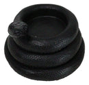 Pack Of 2 Witchcraft Dark Magic Black Coiled Snake Tea Light Votive Candleholder