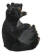 Rustic Western Forest Animal Whimsical 3 Black Bears Wine Bottle Holder Decor