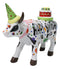 Cow Parade Happy Birthday To Moo Party Hat And Cake Collector's Figurine