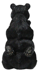 Cabin Companion Playful Black Bear Totem Figurine 3 Stacked Bears Wildlife