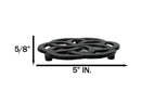 Floral Scroll Geometry Traditional Cast Iron Metal Tetsubin Teapot Trivet Stand