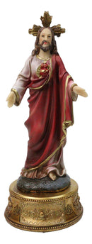 Catholic Christian Sacred Heart of Jesus Christ With Rosary Drawer Box Figurine