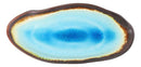 Pack Of 3 Blue Aozora Kannyu Porcelain Oblong Shaped 12" L Serving Platters