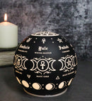 Pagan Calendar Wheel Of The Year Triple Moon Sacred Symbols LED Globe Light