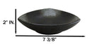 Set Of 5 Charcoal Grey Hakumu Ceramic Appetizer Salad Triangular Deep Plates