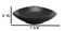 Set Of 5 Charcoal Grey Hakumu Ceramic Appetizer Salad Triangular Deep Plates