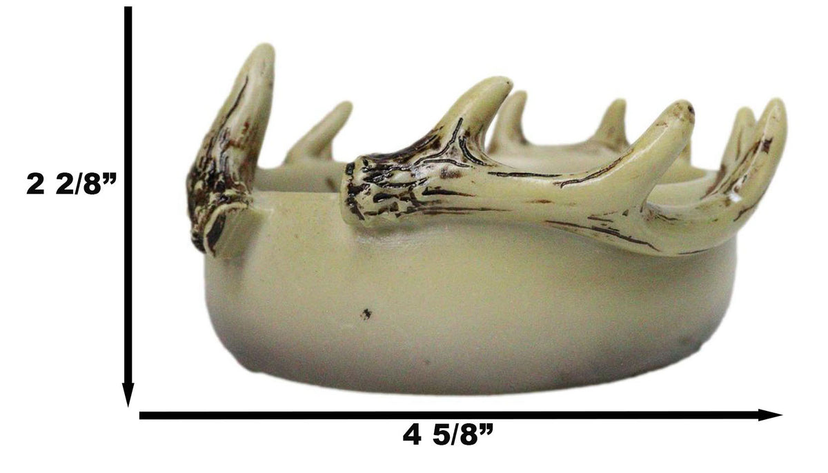 Antler Ridge Catch-All Dish Rustic Deer Antler Trinket Bowl Or As Candleholder