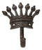 Pack Of 4 Cast Iron Medieval Royalty King and Queen Crowns Wall Coat Hooks