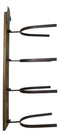 Rustic Western Howdy 4 Slot Cowboy Cowgirl Hats Wall Rack Hanger Organizer
