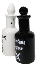 Magic Potion Bottles Purifying Salt And Banishing Pepper Ceramic Shakers Set