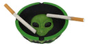 Green UFO Outer Space Colony Extra Terrestrial Roswell Alien Cigarette Ashtray