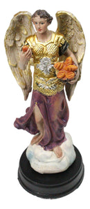 Archangel Angel Barachiel The Blessings of God with Bread Basket Figurine 5"H