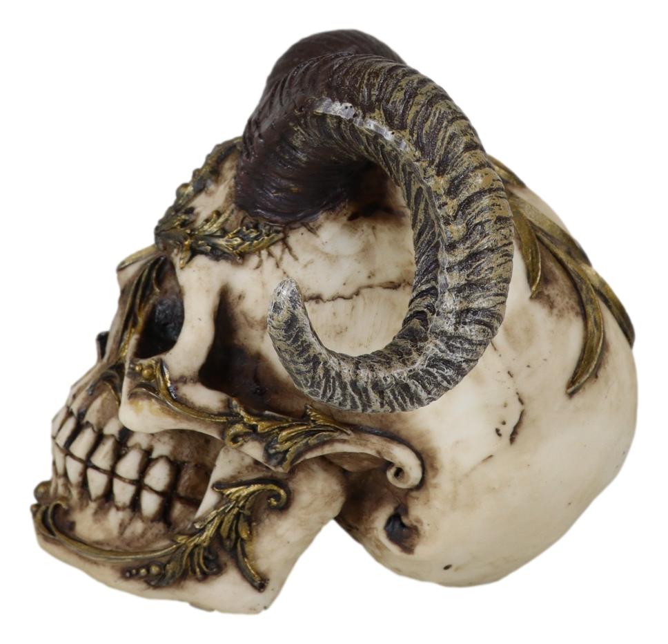 Day of The Dead El Diablo Horned Devil Skull Hell Spawned Imp Ram Demon Figurine