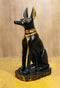 Egyptian God Of The Afterlife And Mummy Anubis Dog Dollhouse Miniature 3"H