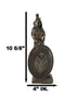 Ebros Standing Isis Statue Egyptian Goddess Bronze Finish Figurine