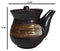 Japanese Black Tenmoku Glazed Porcelain Soy Sauce Oil Vinegar Dispenser Flask