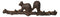 Rustic Cast Iron Playful Squirrel Perching On Tree Branch 4-Peg Wall Hooks Decor