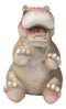 Adorable Sub Saharan African River Common Hippopotamus Calf Figurine 4.75"H