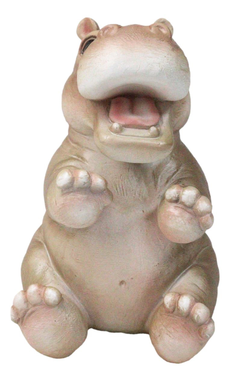 Adorable Sub Saharan African River Common Hippopotamus Calf Figurine 4.75"H