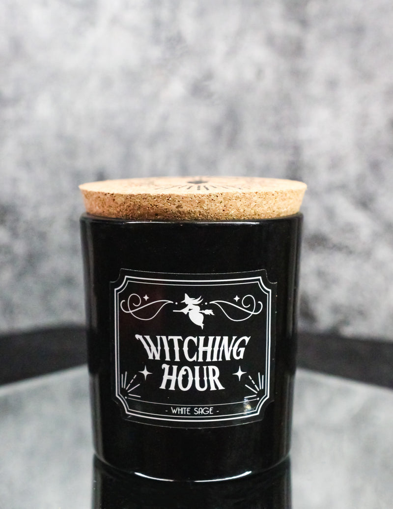 Wicca Midnight Ritual Witching Hour White Sage Pillar Candle Home Fragrance