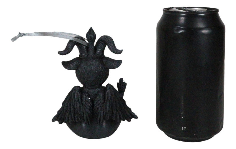 Cultic Fiends Winged Baphomet Sabbatic Goat Triple Moon Pentagram Tree Ornament
