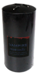 Set Of 2 Apothecary Wicca Witchcraft Vampire Tears Black Scented Pillar Candles