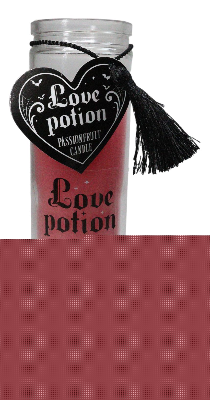 Pack of 2 Pink Love Potion Passion Fruit Tube Wax Candles In Glass Jars 8"H