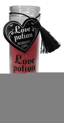 Pack of 2 Pink Love Potion Passion Fruit Tube Wax Candles In Glass Jars 8"H