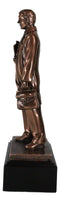 Medical Professional Physician Male Doctor Bronzed Resin Statue With Base Stand