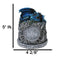 Blue Wyrmling Dragon Sleeping On Tree Of Life Stump Cone Incense Burner Figurine