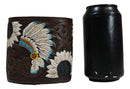 Southwestern Native American Indian Chief Headdress Feathers Toothbrush Holder