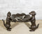 Cast Iron Dog And Cat With Lilypad Jewelry Trinket Keys Holder Figurine 12" L