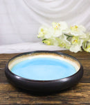 Pack Of 6 Blue Sky Aozora Kannyu Blue Sky Porcelain Wavy Round Deep Plates 9"D