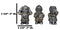 Three Wise Medieval Crusader Knights See Hear Speak No Evil Suit Of Armor Set