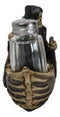 Grim Reaper Charon Skeleton Rowing Boat In River Styx Salt Pepper Shakers Holder