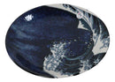Set Of 5 Hokusai The Great Wave Of Kanagawa Mount Fuji 10"D Round Dinner Plates